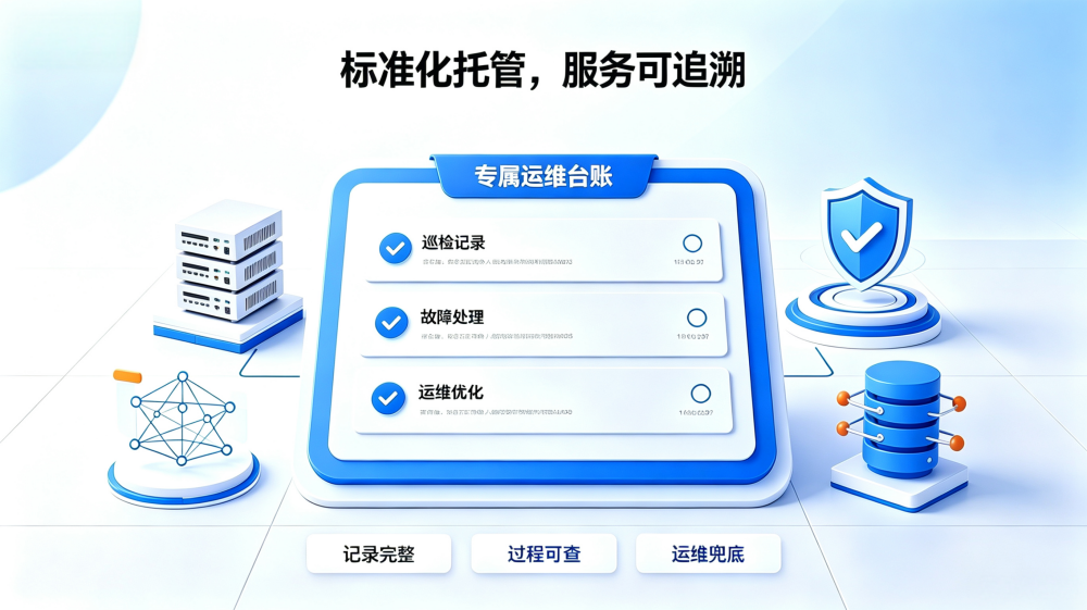 标准化托管，服务可追溯