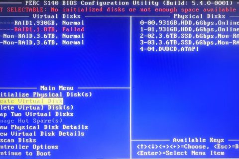 Dell T140 塔式服务器，西部数据硬盘现场安装，配置 RAID1 磁盘阵列存储扩容